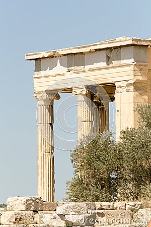 Atenas Greece Acropolis View Stock Photo