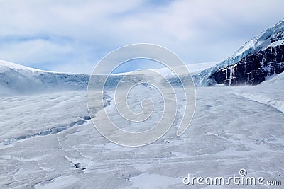 Athabasca Glacier - Jasper National Park Stock Photo
