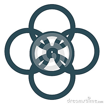 Atheist symbol Isolated Vector Icon which can easily modify or edit Vector Illustration