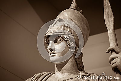 Athena the ancient Greek goddess Editorial Stock Photo