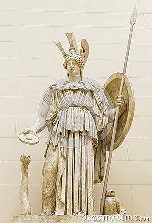 Athena Ancient Greeks' goddess Stock Photo