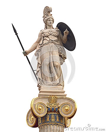 Athena marble statue Stock Photo