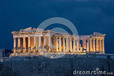 Athens Acropolis Parthenon Stock Photo