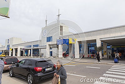 Main entrance from Athens international airport Editorial Stock Photo