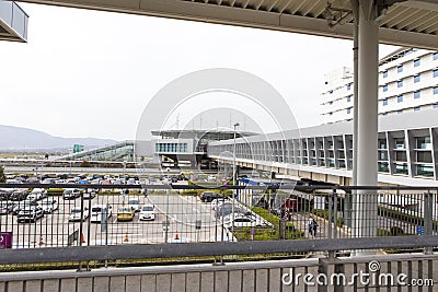 Athens international airport parking lots Editorial Stock Photo