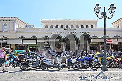 Athens Central Market Editorial Stock Photo