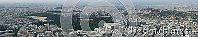 Athens city panorama Stock Photo