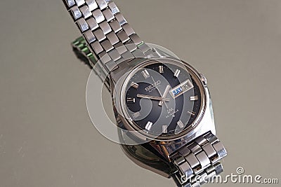 SEIKO AUTOMATIC LM 5606-7610T Editorial Stock Photo