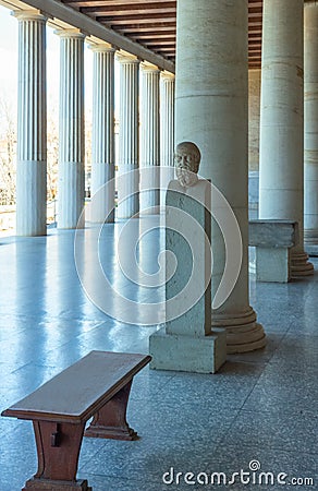 Athens and its historical monuments Editorial Stock Photo