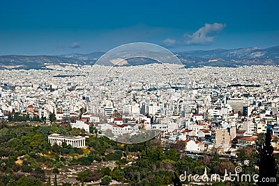 Athens panorama, Greece Stock Photo