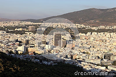 Athens skyline Stock Photo