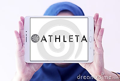 Athleta fashion brand logo Editorial Stock Photo