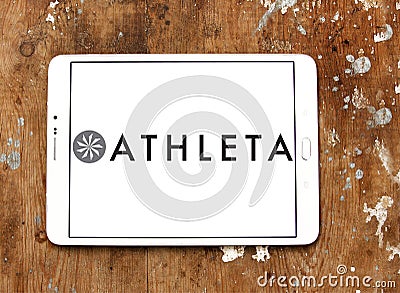 Athleta fashion brand logo Editorial Stock Photo