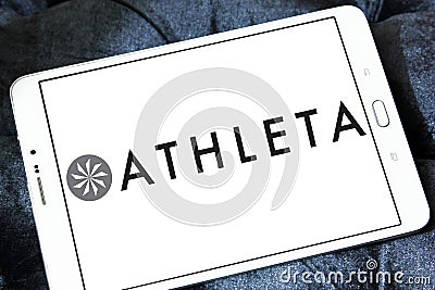 Athleta fashion brand logo Editorial Stock Photo