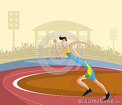 Athlete Vector Illustration