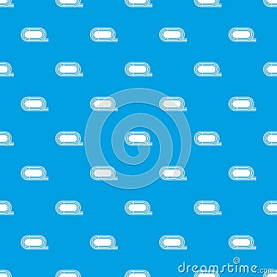 Athletic stadium pattern seamless blue Vector Illustration