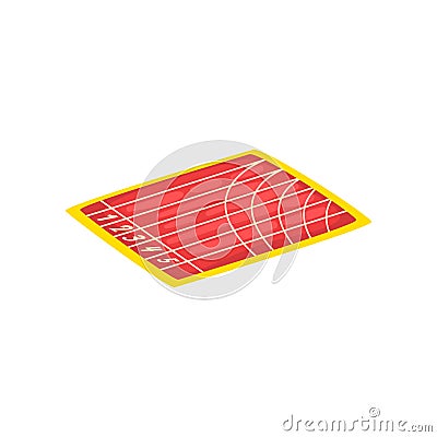 Athletic stadium, running track, sports ground vector Illustration on a white background Vector Illustration