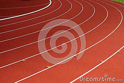 Athletic track Stock Photo