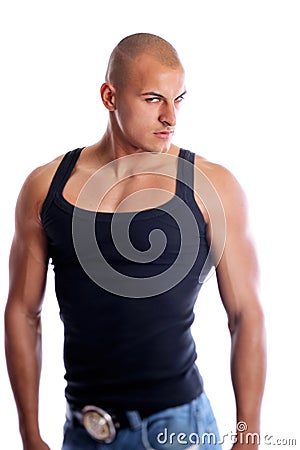 Athletic young man Stock Photo