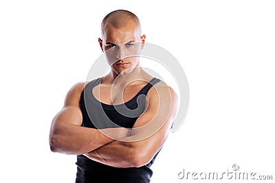 Athletic young man Stock Photo