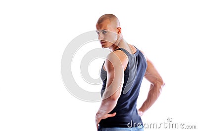 Athletic young man Stock Photo