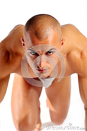 Athletic young man Stock Photo