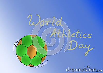 Caption for world athletics day Stock Photo