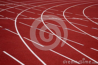 Athletics track Stock Photo