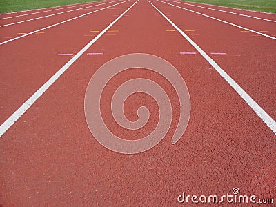 Athletics track Stock Photo