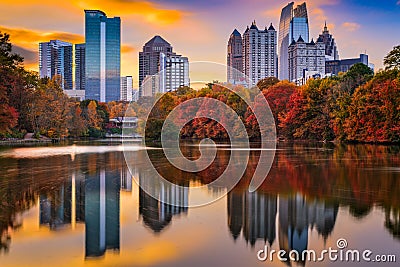 Atlanta Georgia Autumn Stock Photo