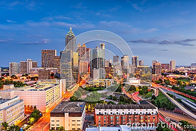 Atlanta Georgia Skyline Stock Photo