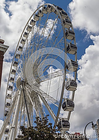 Atlanta Skyview Ferris Wheel Editorial Stock Photo