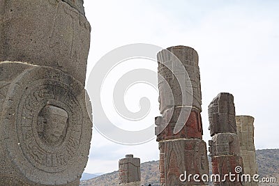 Atlantes toltecas in Tula hidalgo, mexico VIII Stock Photo