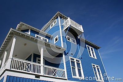 Atlantic Beach House Stock Photo