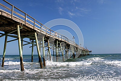 Atlantic Beach Pier Stock Photo