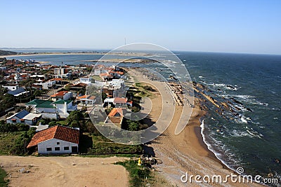 Atlantic coastline, La Paloma, Uruguay Stock Photo