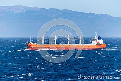 Sagittarius Ocean, a Cargo Bulk Carrier, sailing across the Atlantic Ocean Editorial Stock Photo