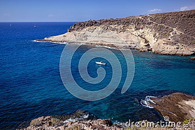 Atlantic Ocean off the Coast of Tenerife Stock Photo