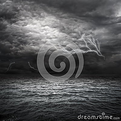 Atlantic Ocean Storm Stock Photo