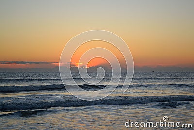 Atlantic Ocean Sunrise Morning Stock Photo