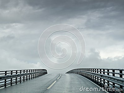 Atlantic Road to Heaven Stock Photo