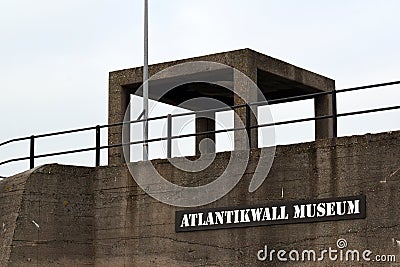 Atlantikwall Museum in Hoek van Holland, Rotterdam Editorial Stock Photo