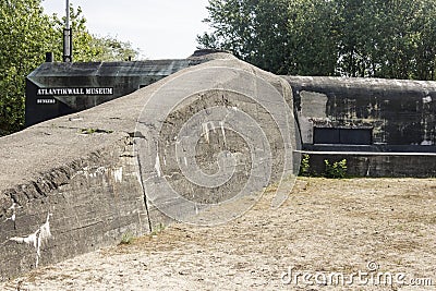 Atlantikwall Museum in Hoek van Holland, the Netherlands on 12th Editorial Stock Photo