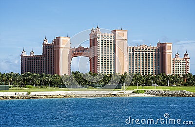 Atlantis Paradise Island Hotel and Casino in Nassau Editorial Stock Photo