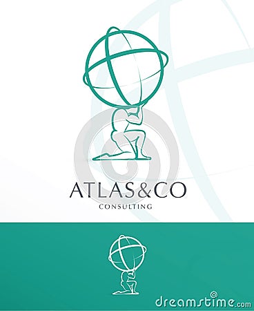 ATLAS, CORPORATE LOGO DESIGN Vector Illustration