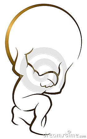 Atlas Holding World Logo Vector Illustration