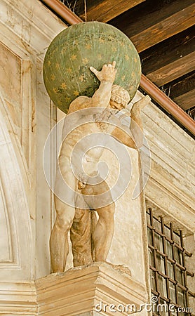 Atlas statue, Venice Stock Photo