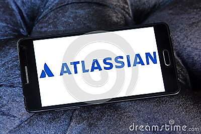 Atlassian Corporation logo Editorial Stock Photo