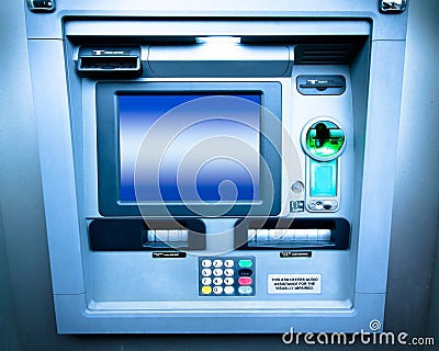 ATM Bank machine Stock Photo