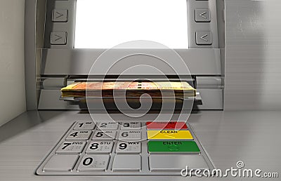 Atm Facade Cash Withdrawel Stock Photo